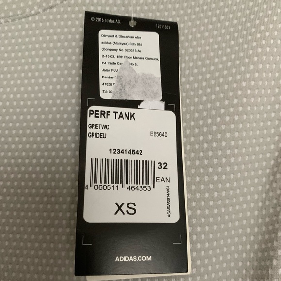 NWT Adidas Tank Top Size XS - Picture 2 of 4